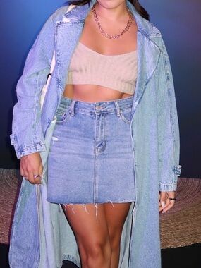Denim Mini Skirt